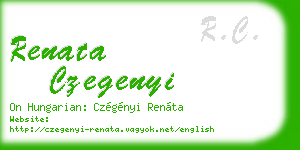 renata czegenyi business card